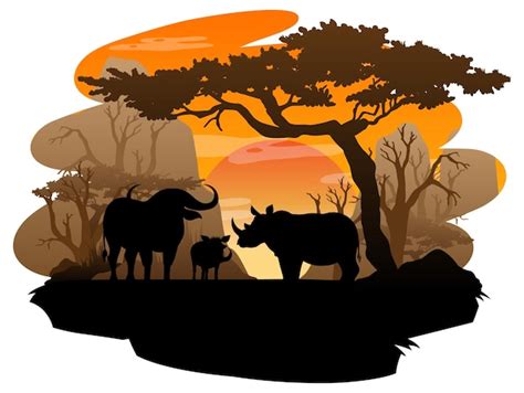 Free Clipart Africa Silhouette