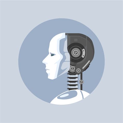 Artificial Intelligence Robot Style Vector Illustration 199352 Vector ...