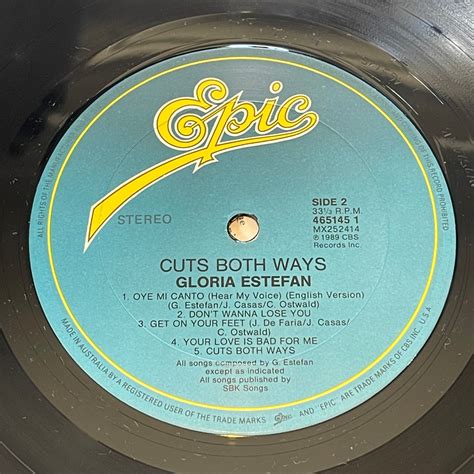 Gloria Estefan - Cuts Both Ways (Vinyl LP) — Record Exchange