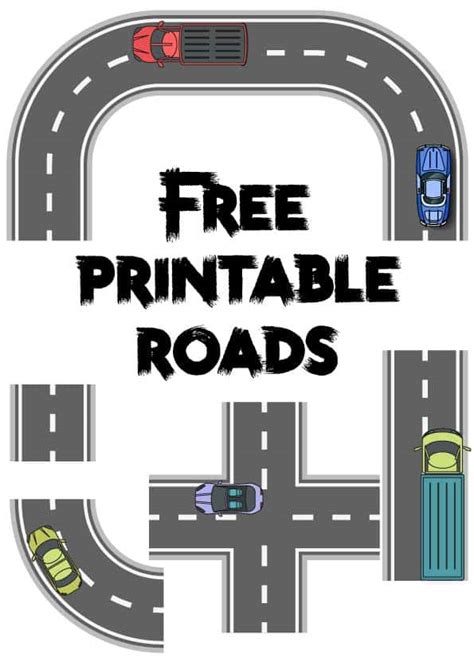 9 free printable roads pdf pages - ESL Vault