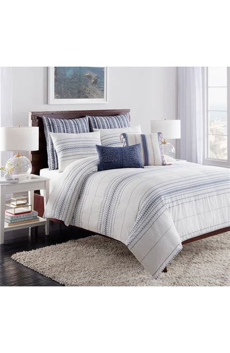 cupcakes and cashmere 'Indigo Stripe' Duvet Cover | Nordstrom