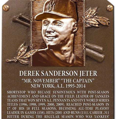 Get lost in the bronze eyes on Derek Jeter’s future Hall of Fame plaque ...