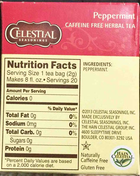 Celestial Seasonings Peppermint Herbal Tea Review | Tom's Tea Reviews