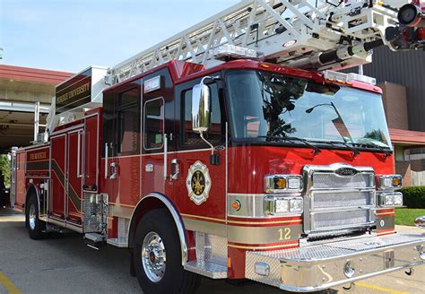 New aerial fire truck now in service for the Purdue University Fire ...