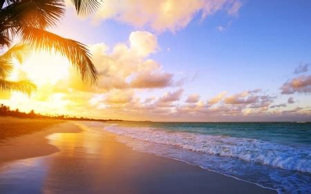 Tropical Beach Sunrise - Sunsets & Nature Background Wallpapers on Desktop Nexus (Image 2370072)