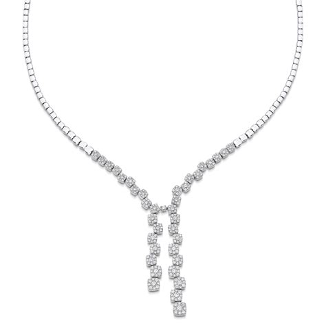 Adira Diamond Cluster Drop Necklace | Beautiful jewelry diamonds, Drop necklace, Necklace designs