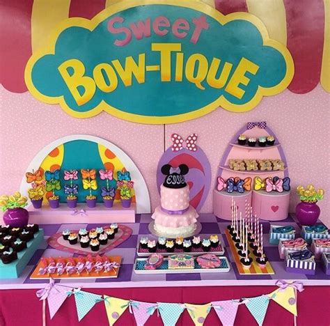 Minnie Bowtique party! Minie Mouse Party, Minnie Mouse Theme Party ...