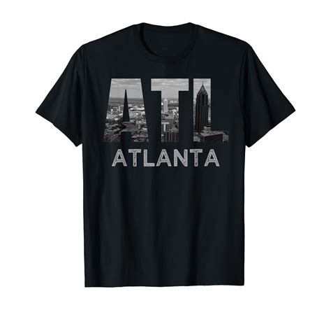 Amazon.com: City of Atlanta Georgia Skyline Cityscape ATL T Shirt T ...