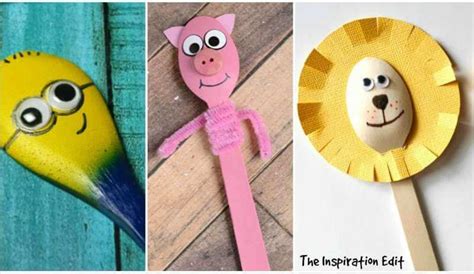 15 Funky Wooden Spoon Crafts for Kids · The Inspiration Edit