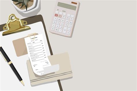 Budgeting aesthetic border background, accounting & finance illustration psd | premium image by ...