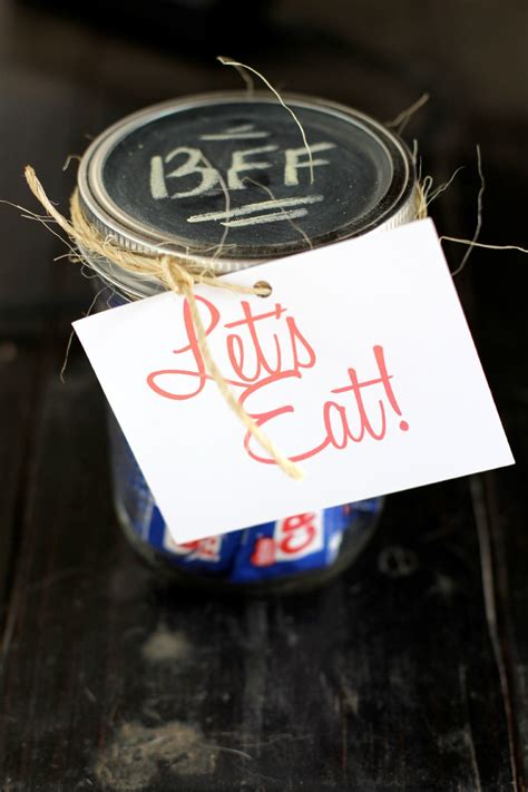 Chalkboard Mason Jar Gift - PinkWhen