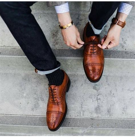 Handmade Men Brown Oxford Formal Shoes Brogue Dress | RebelsMarket