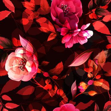 Abstract Red Flower Wallpaper