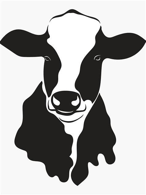 "cow" Sticker by lennetfab | Redbubble