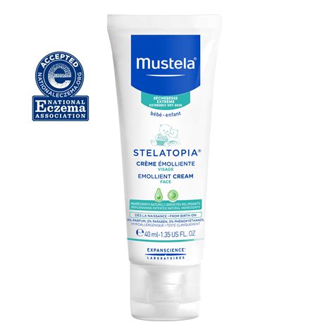 Mustela Stelatopia Baby Emollient Face Cream for Extremely Dry Skin, 1. ...