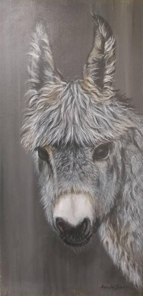 Donkey acrylic painting canvas art art painting country | Etsy | Animal ...