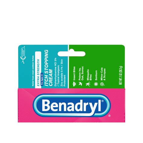 Benadryl Itch Relief Cream Topical Analgesic, 1 OZ