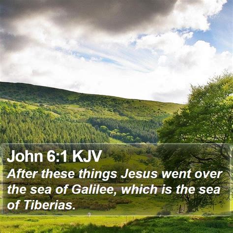 John 6:1 KJV Bible Verse Images