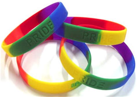 RAINBOW PRIDE WRISTBAND WITH DEBOSSED IMPRESSION | Rainbowdepot.com ...