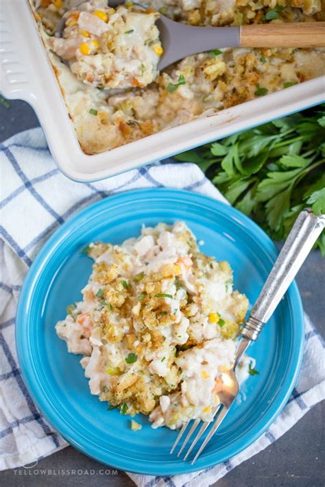 Easy Leftover Turkey Casserole with Stuffing Recipe