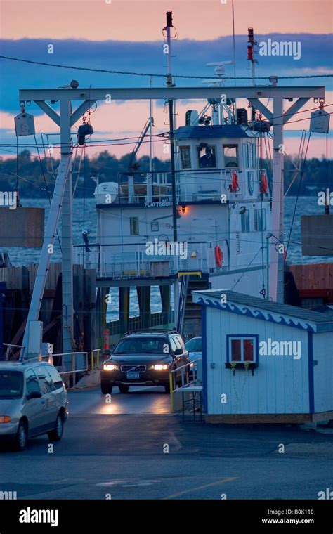 Grand Isle VT ferry going to Plattsburgh NY on Lake Champlain Stock ...