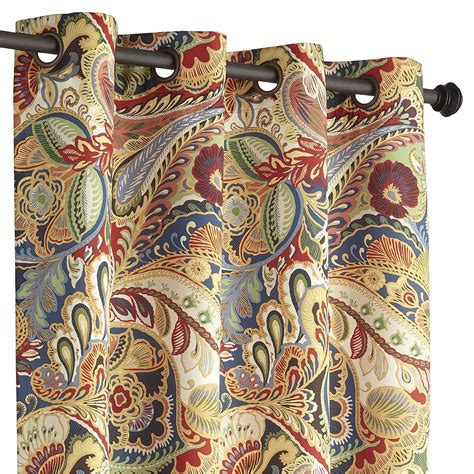 Vibrant Paisley 96" Grommet Curtain for Bold Home Decor