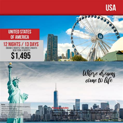 USA Tour Packages - Travel Mate