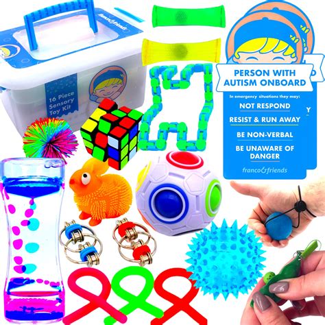 Buy Franco and Friends Sensory Toys for Autistic Children, Teens, Adults. 16 Pcs High Quality ...