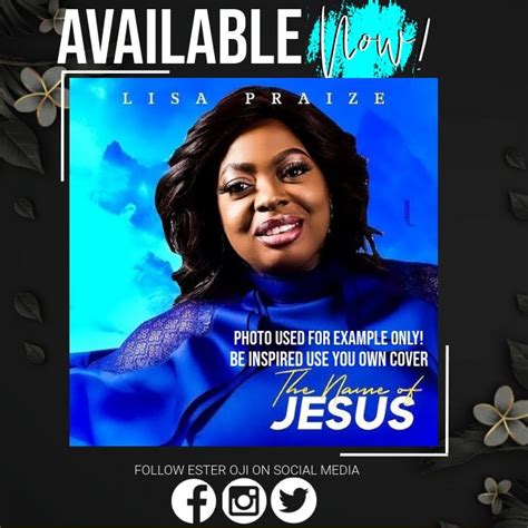 CHRISTIAN GOSPEL ALBUM LAUNCH AD TEMPLATE | Album cover art, Album covers, Album cover design