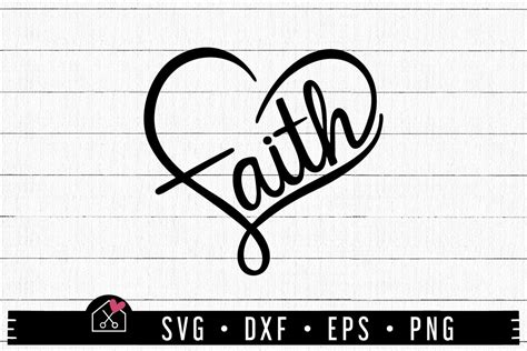 FREE Faith Heart SVG - Craft House SVG