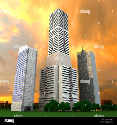 A contemporary skyscraper Stock Photo - Alamy