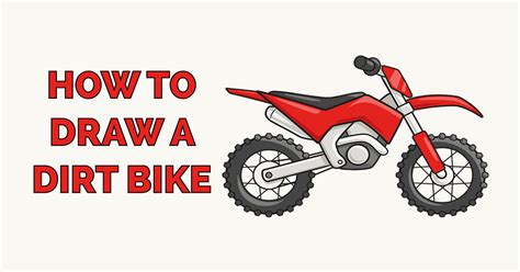 How to Draw a Dirt Bike - Really Easy Drawing Tutorial