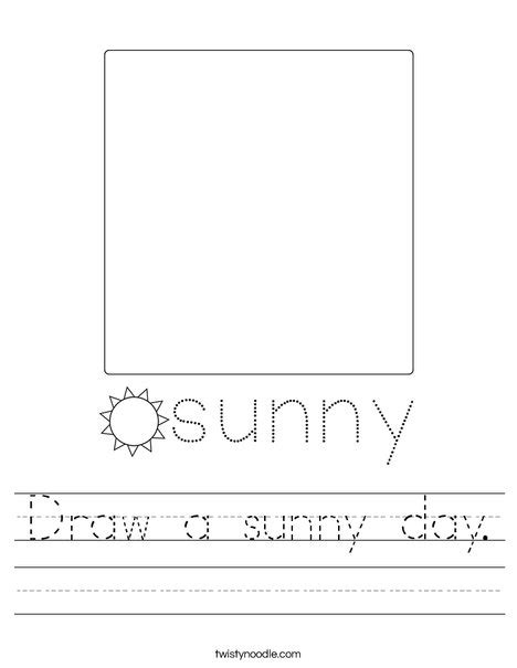 Sunny Day Worksheet Preschool - Sunny Weather Worksheets Teaching Resources Teachers Pay ...