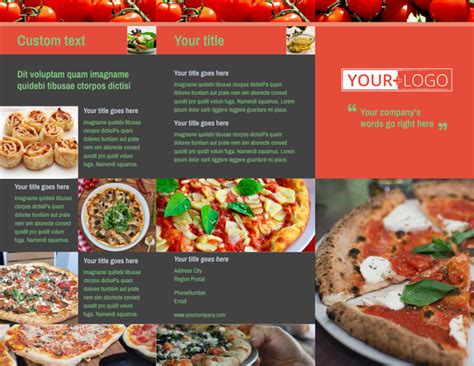 Delicious Pizza Menu Brochure Template | MyCreativeShop