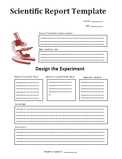 Science Experiment Report Template (1) - TEMPLATES EXAMPLE | TEMPLATES EXAMPLE | Report template ...