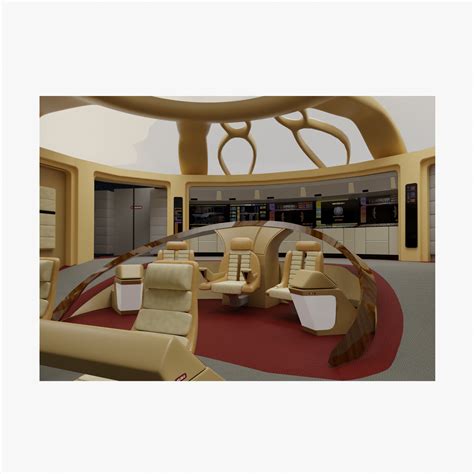 Star Trek Enterprise-D Bridge model - TurboSquid 1894261