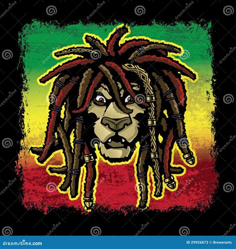 Rastafarian Lion With Dreadlocks Stock Photos - Image: 29926873