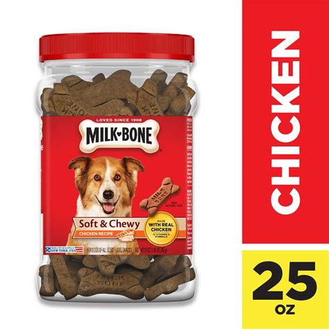 Milk-Bone Soft & Chewy Dog Treats with 12 Vitamins and Minerals Chicken ...