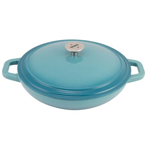 Zelancio Cookware 3-Quart Enameled Cast Iron Casserole Dish with lid, Perfect for Braising, Slow ...