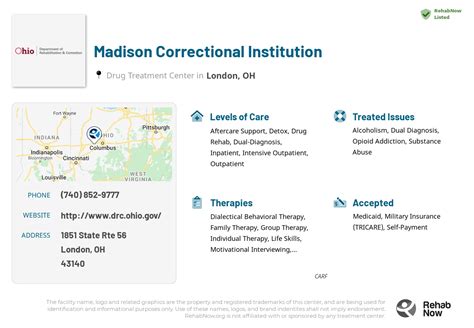 Madison Correctional Institution in London, OH • RehabNow