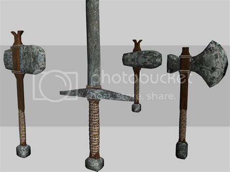 Set of Oblivion Weapons. — polycount