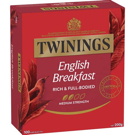 Calories in Twinings English Breakfast Tea Bags Tea Bags calcount