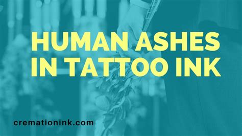 human ashes in tattoo ink | Cremation Ink