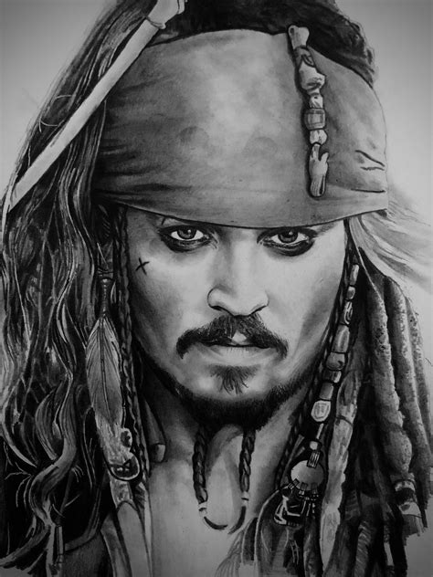 Captain Jack Sparrow (Pencil Sketch) : r/drawing