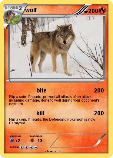 Pokémon wolf 1745 1745 - bite - My Pokemon Card