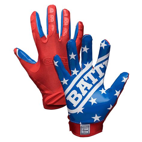 Battle Youth American Flag Football Gloves | Academy