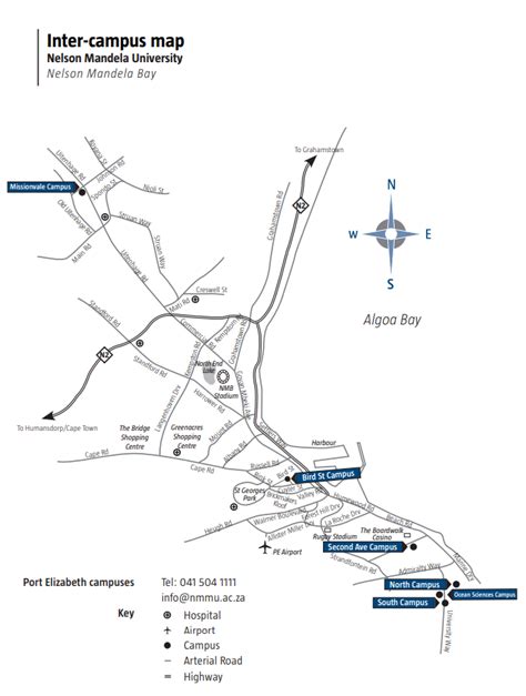Nelson Mandela University North Campus Map