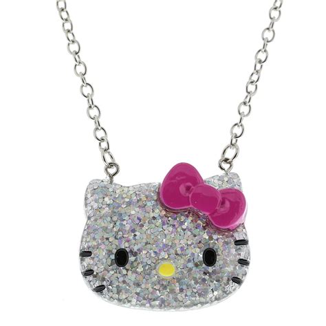 Hello Kitty Glitter Necklace, Pendant, Jewellery, Hello Kitty ...