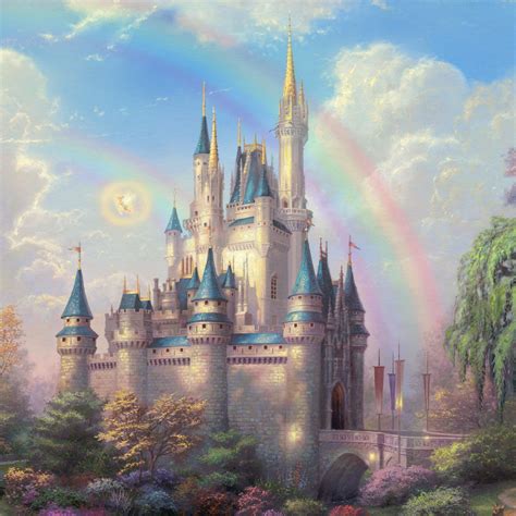 Thomas Kinkade Disney Cinderella Castle