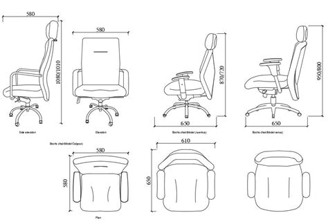 Office Revolving Chair Cad Block Design Dwg File Cadbull | My XXX Hot Girl